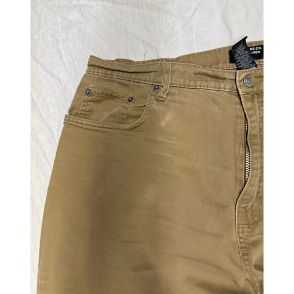 RL Polo Jeans Ralph Lauren Baggy Jeans Mens 38x30 Color brown Soft Fabric - Picture 3 of 11